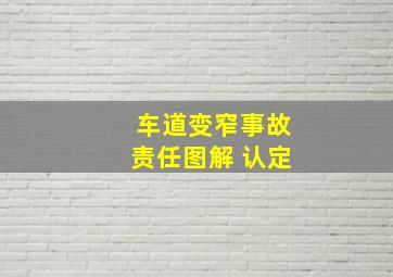 车道变窄事故责任图解 认定